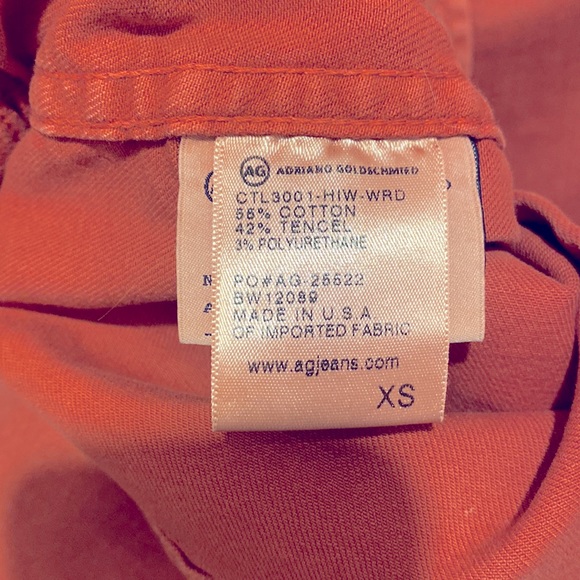 Alexa Chung for AG Adriano Goldschmied Snap Front Red Denim Shirt Dress XS - Picture 7 of 7